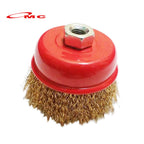 CAMEL Sikat Kawat Mangkok 3 Inch Cup Brush Polishing Sikat Mangkok Kawat Kuning 3" Cap Wire Brush Sikat Kawat Kuningan Gerinda Tangan Gurinda Karat Kerak