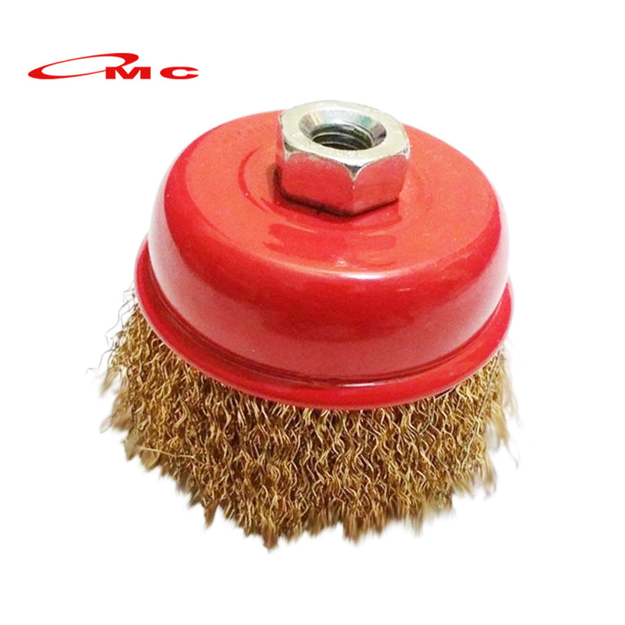 CAMEL Sikat Kawat Mangkok 3 Inch Cup Brush Polishing Sikat Mangkok Kawat Kuning 3" Cap Wire Brush Sikat Kawat Kuningan Gerinda Tangan Gurinda Karat Kerak