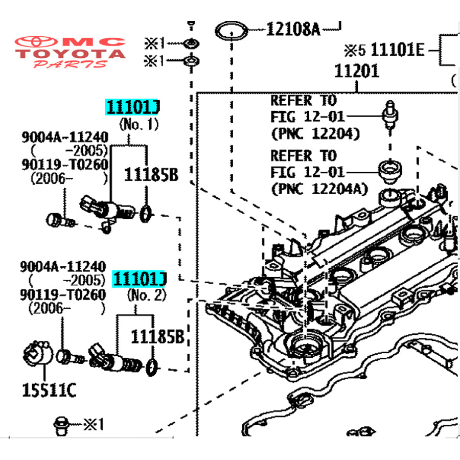 Sensor Cam Timing Dual VVTI Grand Avanza Xenia Veloz All New Rush Terios Calya Sigra Agya Ayla Sienta Yaris Vios Original 15330-0Y060 Sensor VVTI Sensor Oli OCV Oil Control Valve Cam Timing