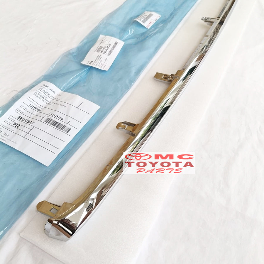 List Hood Moulding List Grill Chrome Bemper Depan Bawah Toyota Agya Original 53122-BZ100 Lis Molding List Grille Bumper Radiator Bawah