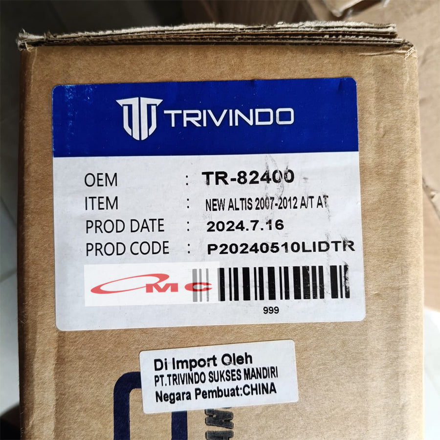Radiator New Altis Matic 2007 - 2012 Trivindo TR-82400 Radiator Toyota Corolla Altis New Matic Automatic AT