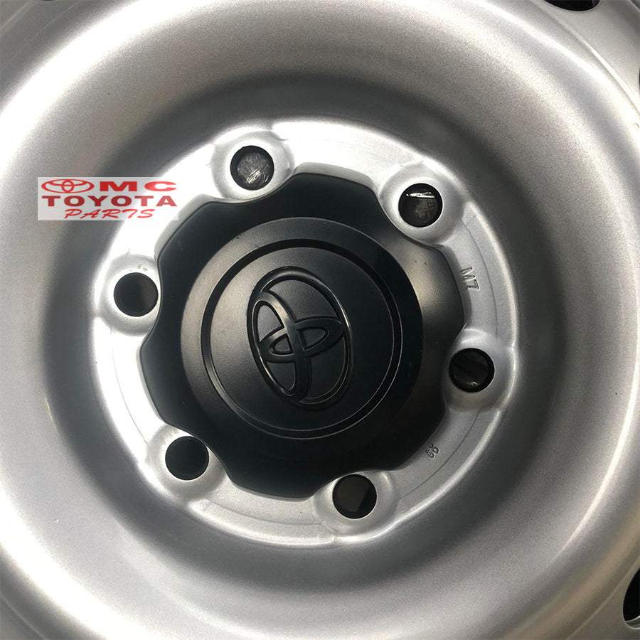 Cover Tutup Dop Roda Hilux Revo New Fortuner 2016-up Original Toyota 4260B-0K100 Dop Tutup Velg Dop Roda Velg Dop Velg Velak Velag Hilux Revo Double Cabin Asli Hitam