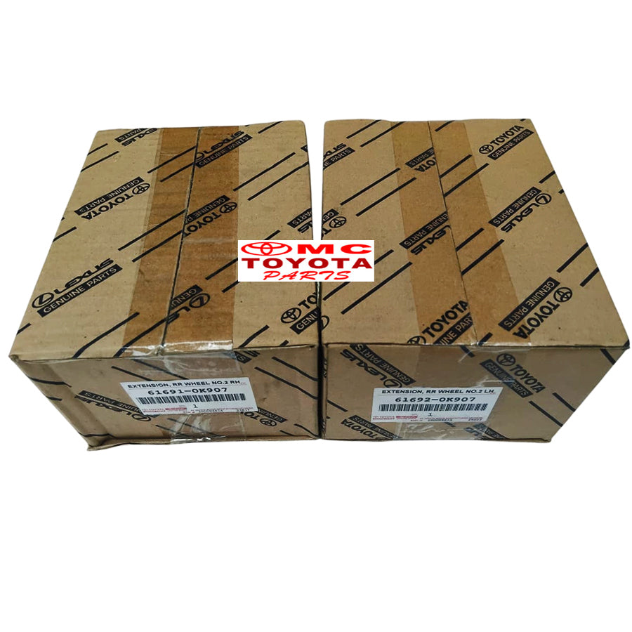 Moulding Extension Bumper Belakang Kanan Kiri Fortuner 61691-0K907  61692-0K907