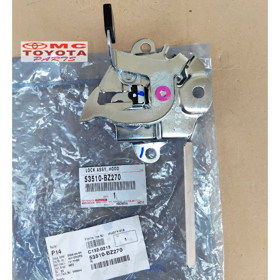 Lock Pengunci Kap Mesin Calya Sigra Lock Assy Hood Original 53510-BZ270