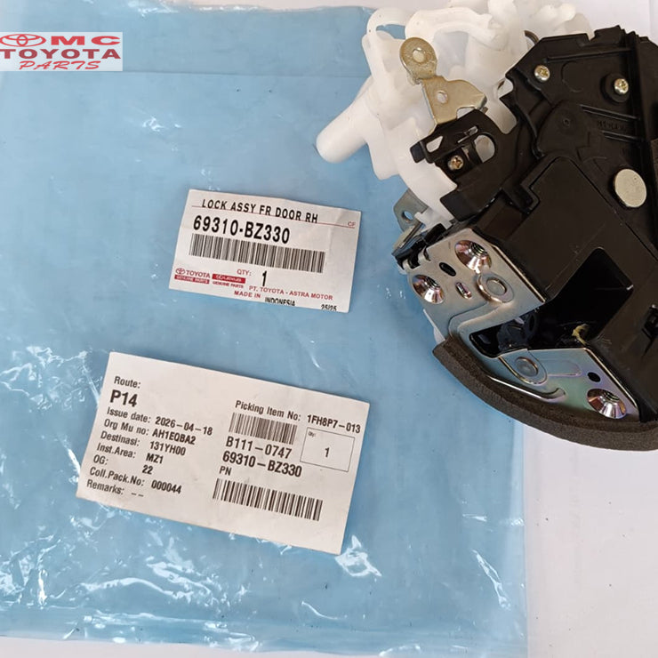 Door Lock Pintu Depan Kanan Ayla Agya Original  69310-BZ330