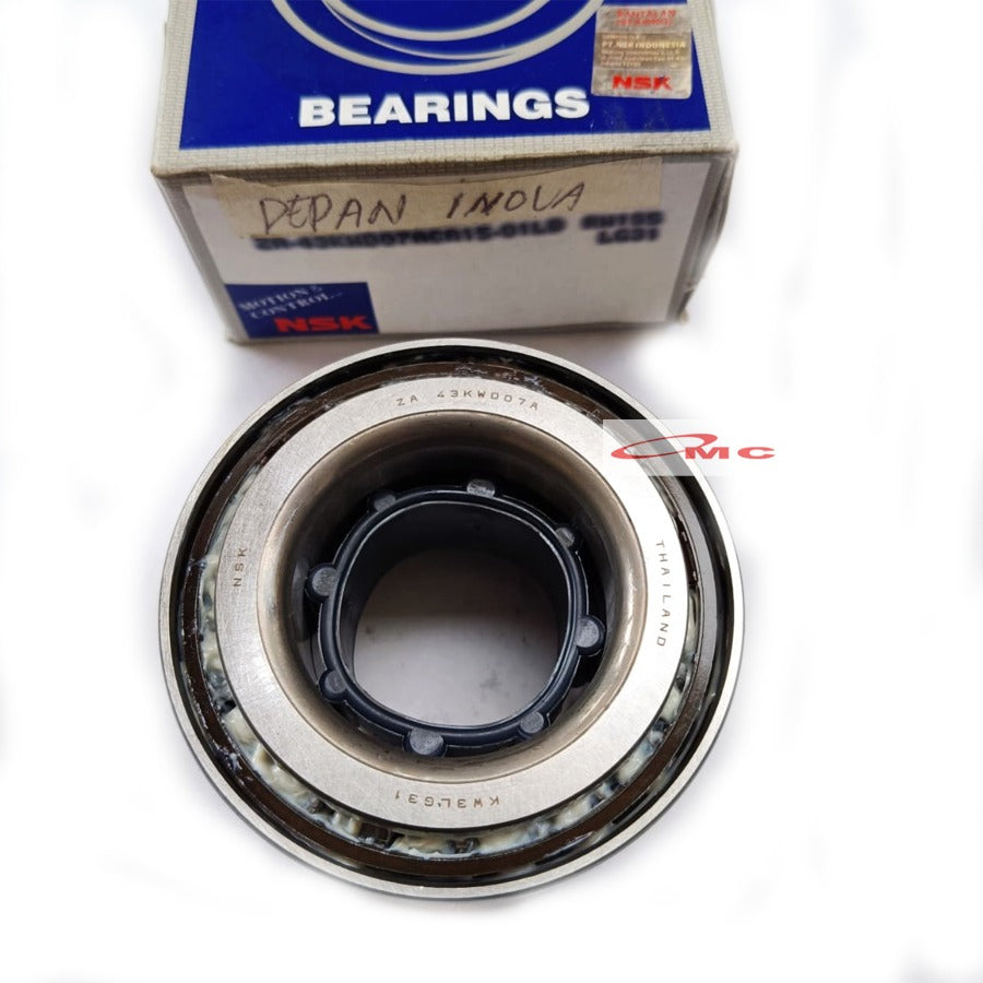 Laher Bearing Roda Depan Toyota Kijang Innova Non ABS ZA-43KWD07ACA15 Original NSK 43 × 77 × 46