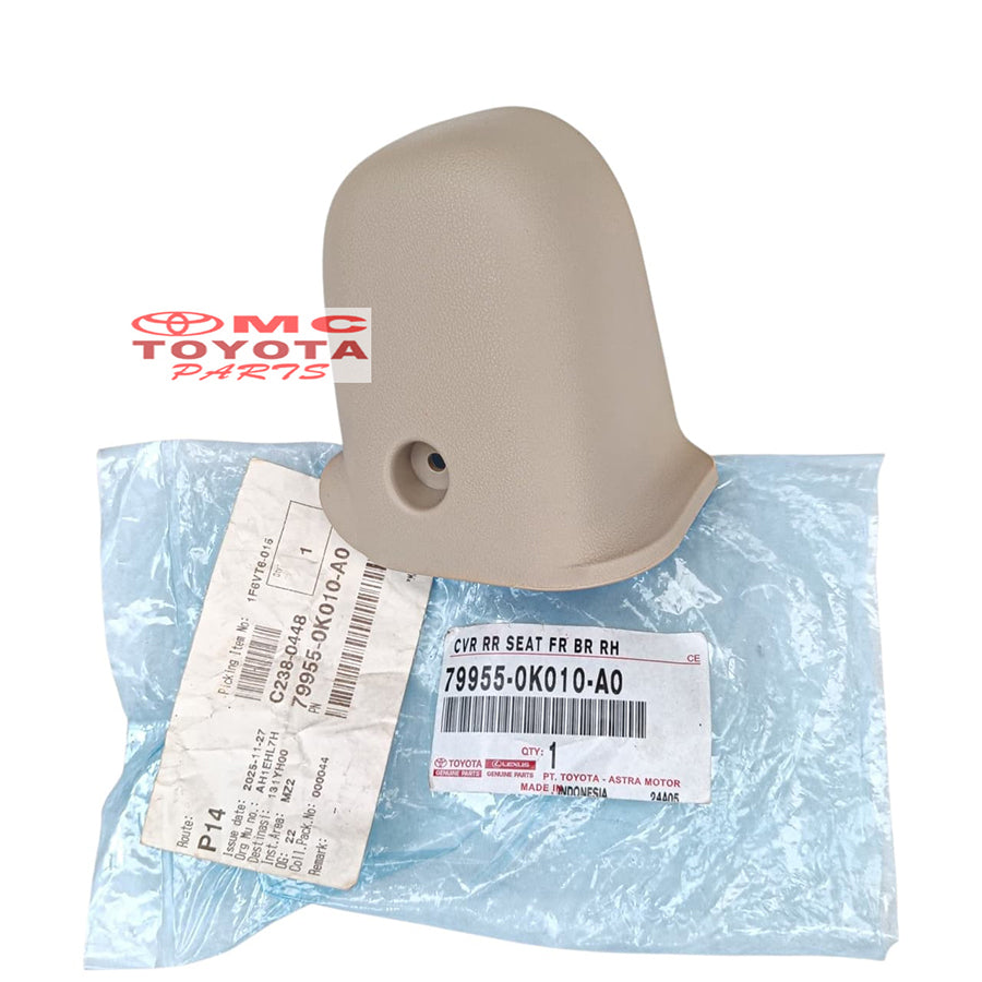 Cover Rel Jok Belakang Fortuner Kijang Innova 2004-2008 Original Toyota 79955-0K010-A0 Cover Jok Baris Ketiga Sebelah Samping Kanan Bagian Depan Cover Tutup Kaki Jok Bangku Belakang