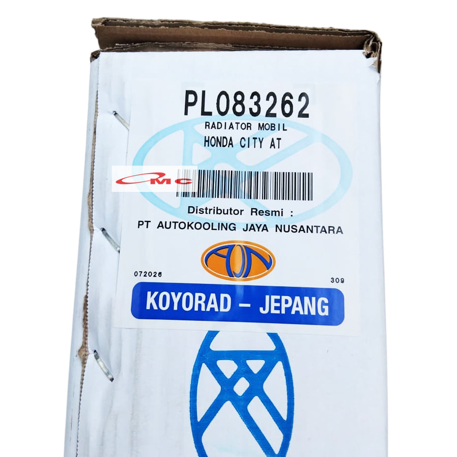 Radiator Honda New City i-DSI VTEC Matic AT Automatic PL083262 Koyorad Japan Jepang Radiator Assy