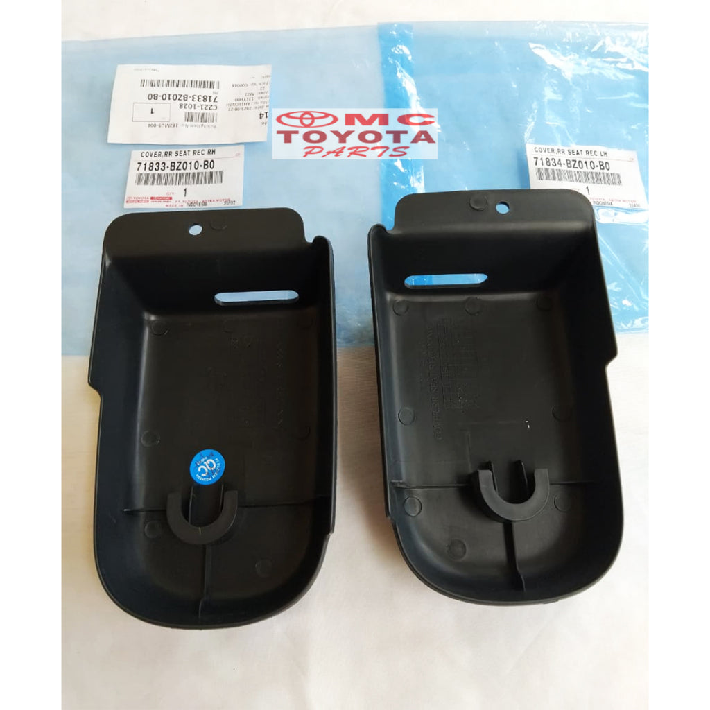 Cover Rear Seat Reclining Jok Tengah Kanan Kiri Avanza Xenia Liteace Rush Terios 71834-BZ010-B0 71833-BZ010-B0 Original Tutup Setelan Jok