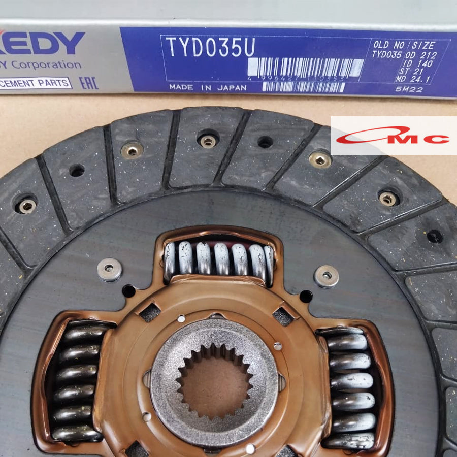 Plat Kampas Kopling Clutch Disc Toyota Yaris Vios Limo New All Corolla Great Twin Cam Soluna Altis gen 1 2 3 Exedy Japan TYD035U