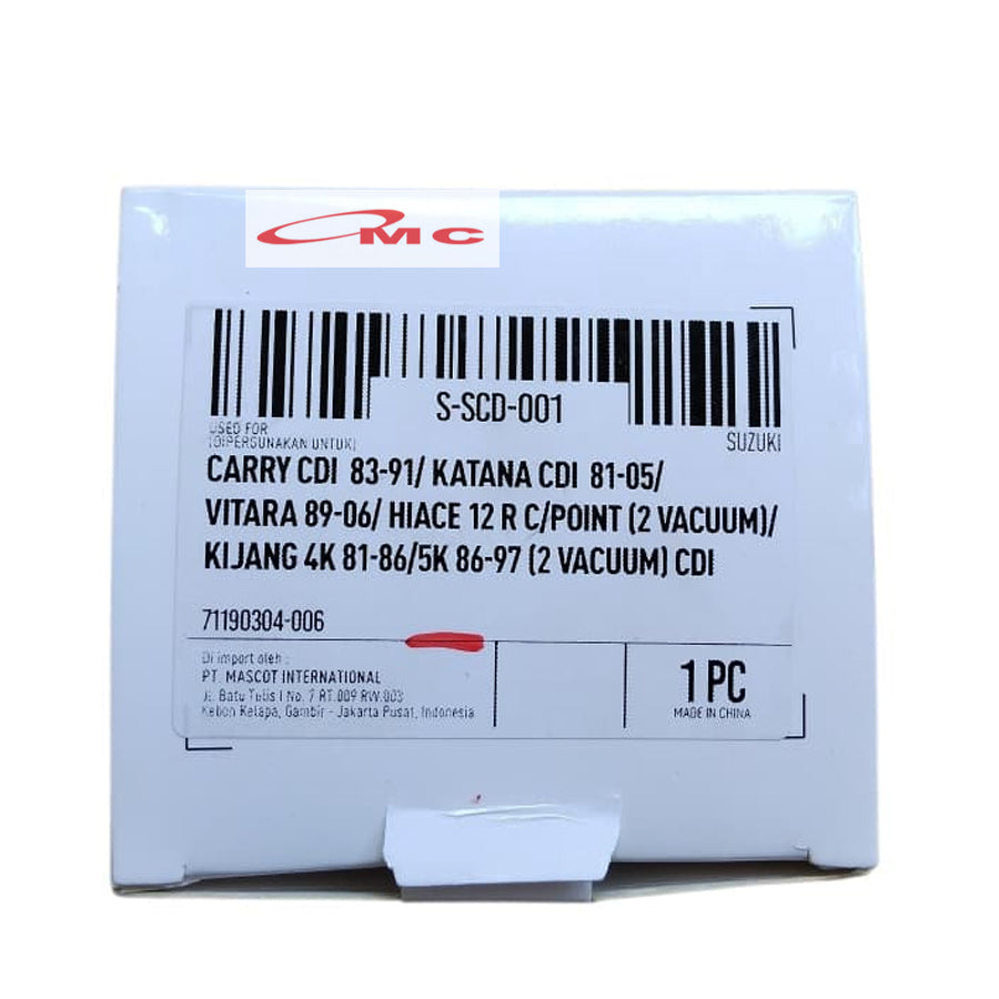 Cover Tutup Delco Cap Distributor Camry 1.0 Katana Jimny Hiace Vitara Kijang Stecker Original