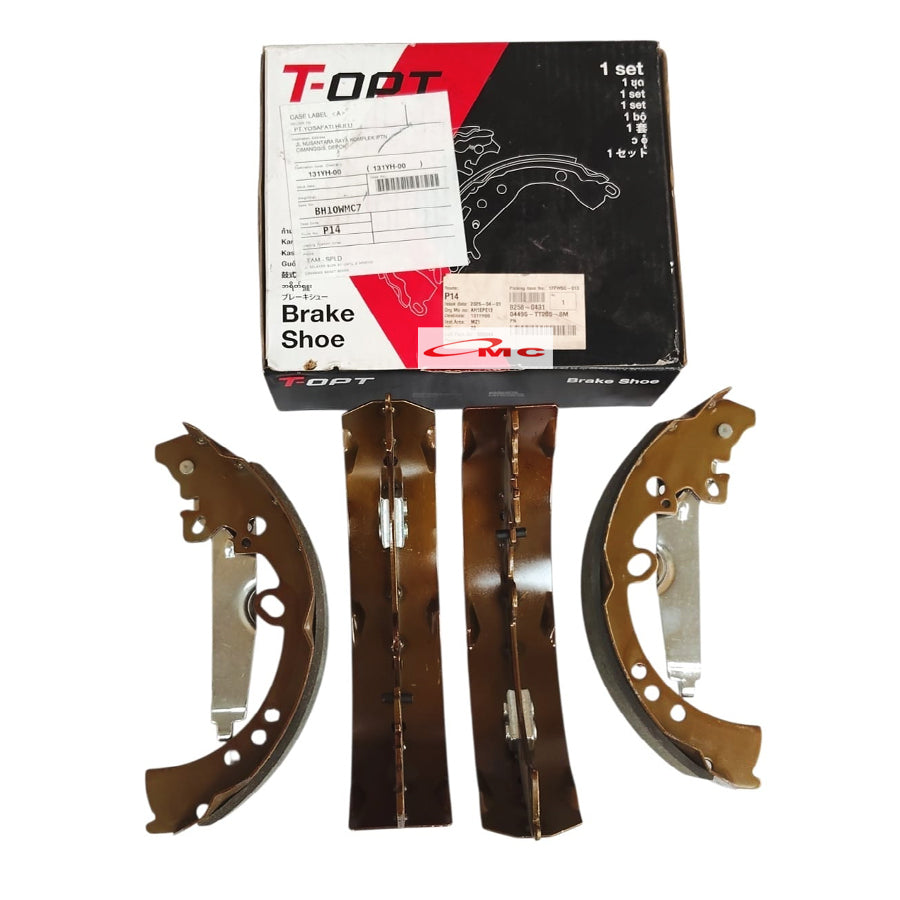 Brake Shoe Kampas Rem Belakang Fortuner Hilux Original T-OPT 04495-TT205-8M  Genuine Parts