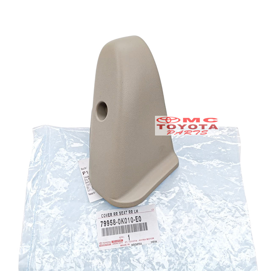 Cover Tutup Kaki Jok Belakang Kijang Innova 2009-2015 Original Toyota 79957-0K010-E0 / 79958-0K010-E0 Cover Jok Belakang Baris Ketiga Paling Belakang Cover Baut Cover Rel Jok Belakang Kanan Kiri
