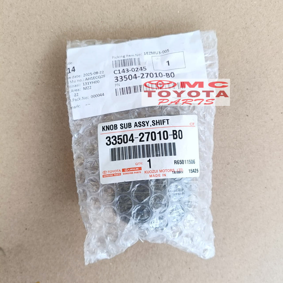 Knob Shift Perseneleng 5 Speed Kijang Super Kijang Grand Kijang Kapsul Original Toyota 33504-27010-B0 Shift Knob Knop Tongkat Persneling 5 Speed Tuas Persneling Perseneling Operan Gigi Gear Ori