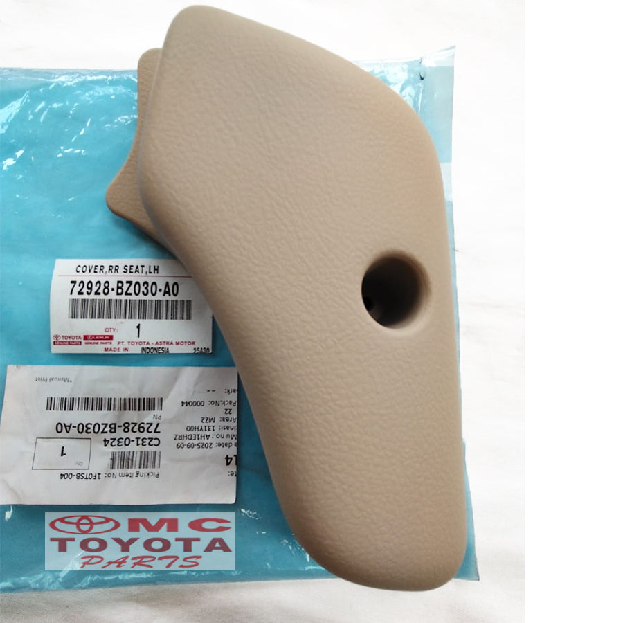 Tutup Cover Stelan Jok Belakang Kiri Original Rush 72928-BZ030-A0
