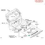 Garnis Pintu Bagasi Back Door Breket Tranklid List Bagasi Grand New Avanza 76812-BZ160