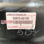 Liner Fender Spakbor Depan Kanan Kiri Corolla Altis 2001-2007 Original Toyota 53875-02120 / 53876-02130 Karpet Lumpur Karpet Roda Spackboard Liner Fender Depan Altis Old Lama Ori
