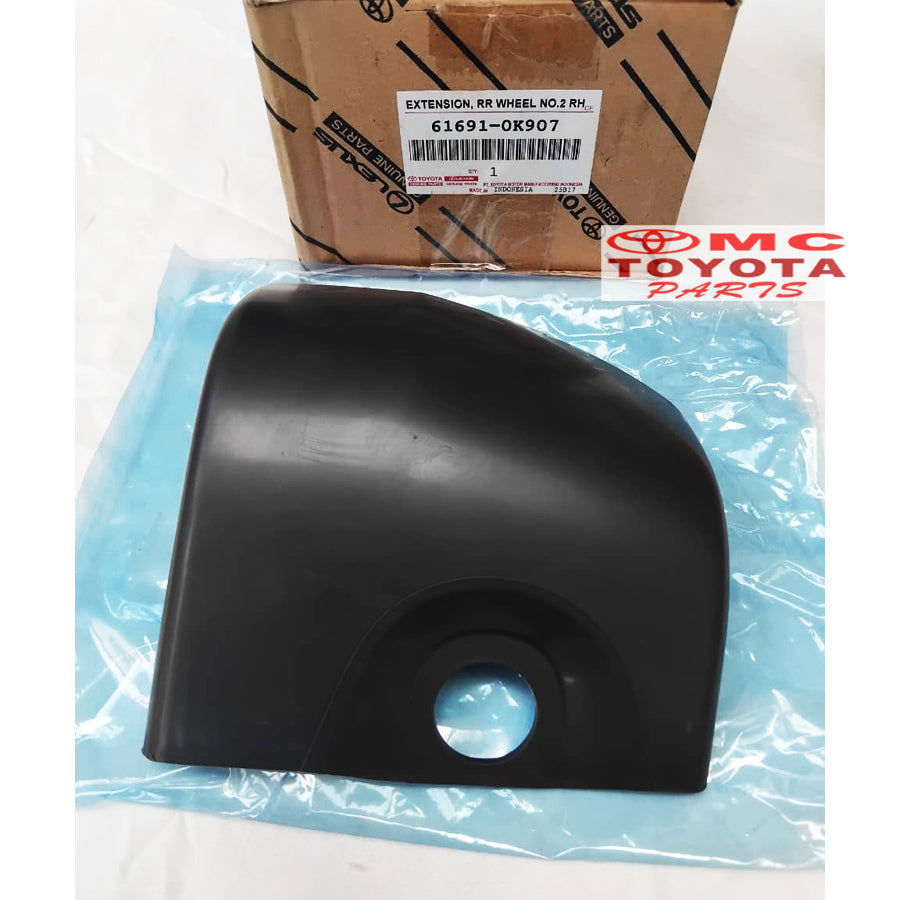 Moulding Extension Bumper Belakang Kanan Kiri Fortuner 61691-0K907  61692-0K907