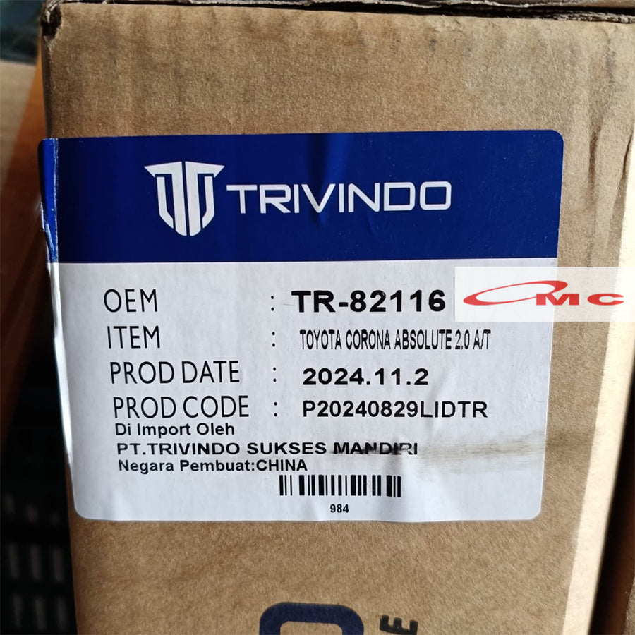 Radiator Toyota Corona Absolute 2000cc 2.0 Matic A/T Trivindo TR-82116 Radiator Corona Absolut 2.0cc Automatic AT
