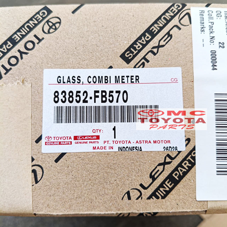 Mika Kaca Glass Speedometer Innova Reborn 2016-2022 Original Toyota 83852-FB570 Mika Speedometer Spedometer Spidometer Kilometer