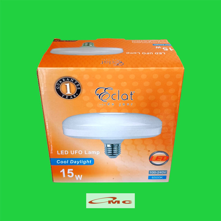 Eclat Lampu LED UFO Lamp 15W E27 Bohlam Lampu LED 15 Watt Cahaya Putih Bolam Lamp LED Bulb 15Watt 15 W CDL