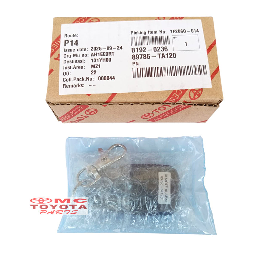 Remote Alarm Agya Original Toyota 89786-TA120 Remote Kontrol Remot Alarm Agya Lama Old Remote Control Ori