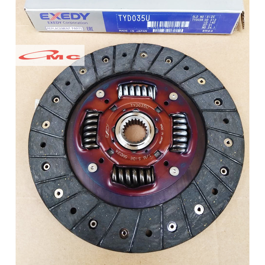 Plat Kampas Kopling Clutch Disc Toyota Yaris Vios Limo New All Corolla Great Twin Cam Soluna Altis gen 1 2 3 Exedy Japan TYD035U