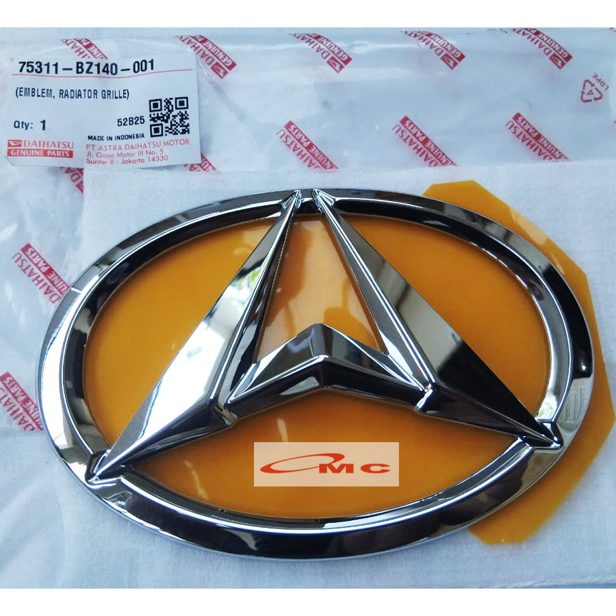 Emblem Logo A Depan Grill Radiator Daihatsu Alya Original Sticker Tempelan Grill Tulisan 75311-BZ140-001