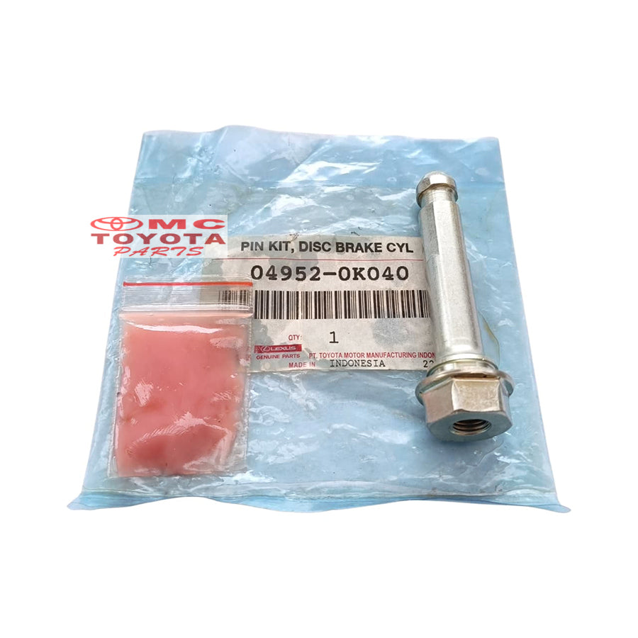 Pin Kit Kaliper Disc Brake Depan Atas Bawah Innova Reborn Original Toyota 04952-0K040 / 04952-0K050 Baut Pen Pin Kaliper Caliper Kampas Rem Cakram Depan Disk Brake Cylinder Silinder Ori