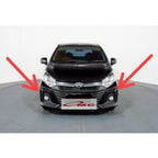 List Moulding Bumper Lampu Fog Lamp Depan Kanan Kiri Hitam Ayla Facelift 2016-2020 Original 52712-BZ220-001 52713-BZ220-001