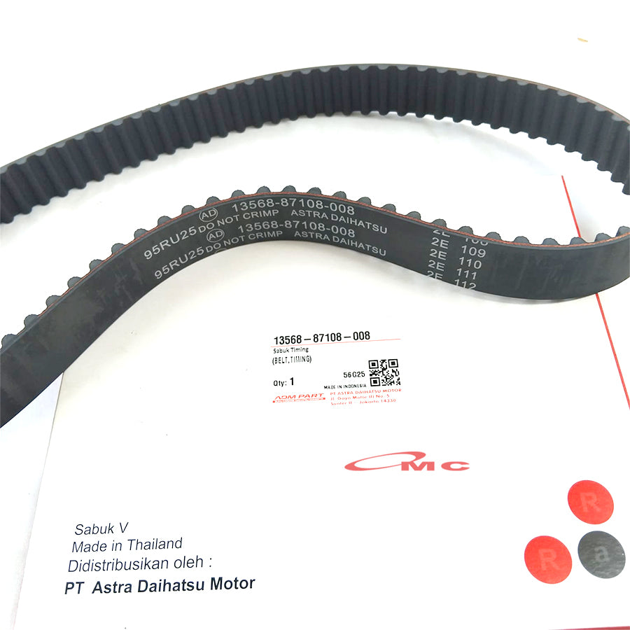 Timing Belt Daihatsu FEROZA F62 ESPASS 1.6 S92 13568-87108-008 Original