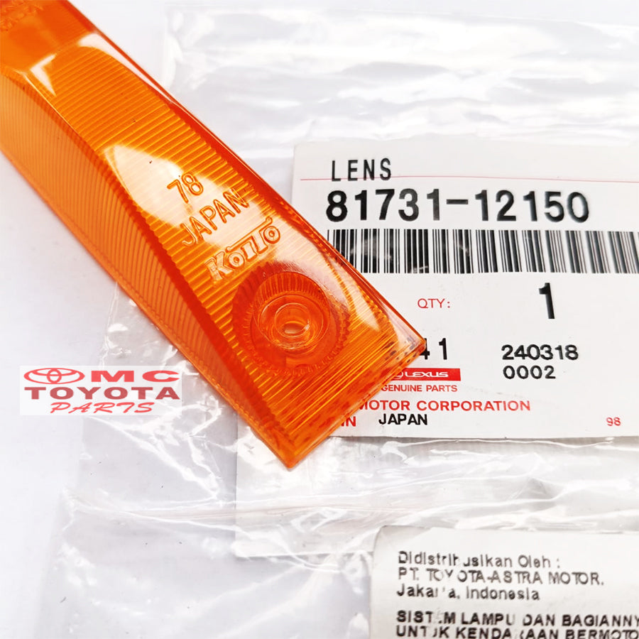 Mika Lampu Sen Sein Fender Spakbor Corolla DX Ke70 Ke 70 Original Toyota 81731-12150 Mika Side Lamp Mika Kaca Lampu Sein Samping Fender