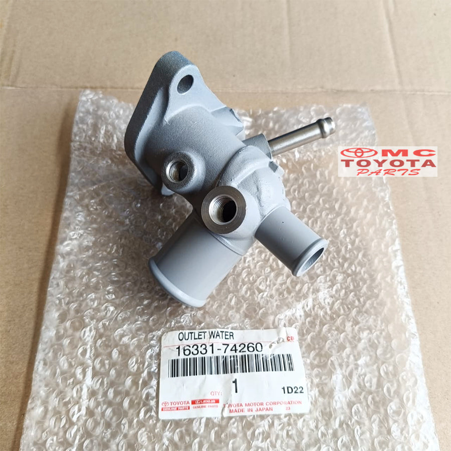 Housing Outlet Water Rumah Thermostat Camry Lama SXV20 2200cc 2.200 2.0 cc Original Toyota 16331-74260 Housing Water Outlet Out Let Cover Rumah Termostat Ori