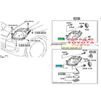 Lampu Depan Head Lamp Kanan Kiri Original Toyota Yaris 2009 2010 2011 2012 2013 81130-0D520 81170-0D520 Headlamp