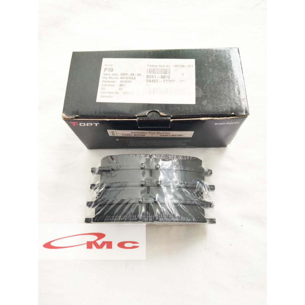 Brake Pad Kampas Rem Depan Calya Sigra New Carr 2019 Asli ORI Original T-OPT 04465-TT209-8M Genuine Parts