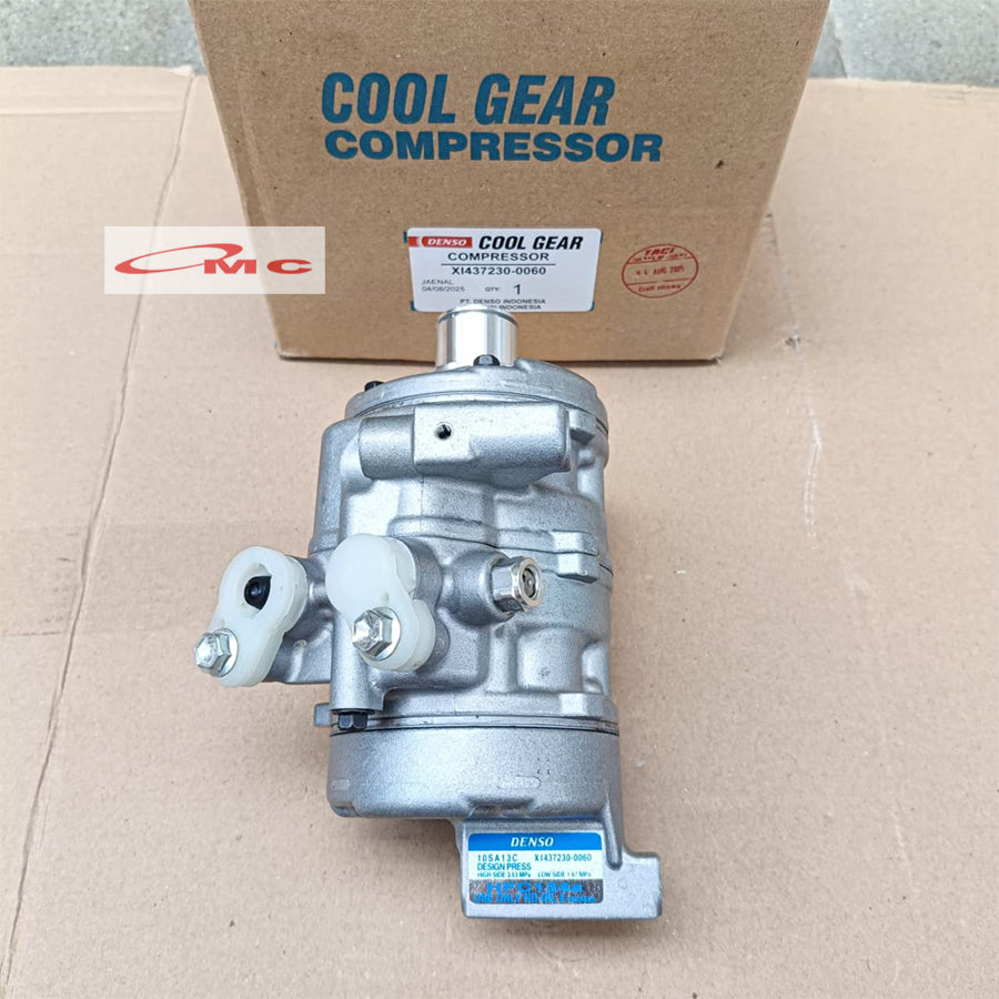 Compressor Kompresor AC Suzuki Ertiga 2012-2018 Original Denso Cool Gear 437230-0060 Kompressor Compresor Compressor Ac Mobil Double Blower Coolgeer Asli Ori