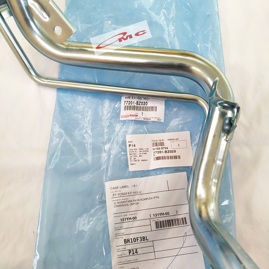Pipa Pengisian Tangki Bensin Avanza Xenia 2004-2015 77201-BZ020 Original Toyota Pipa Pipe Tanki Bensin