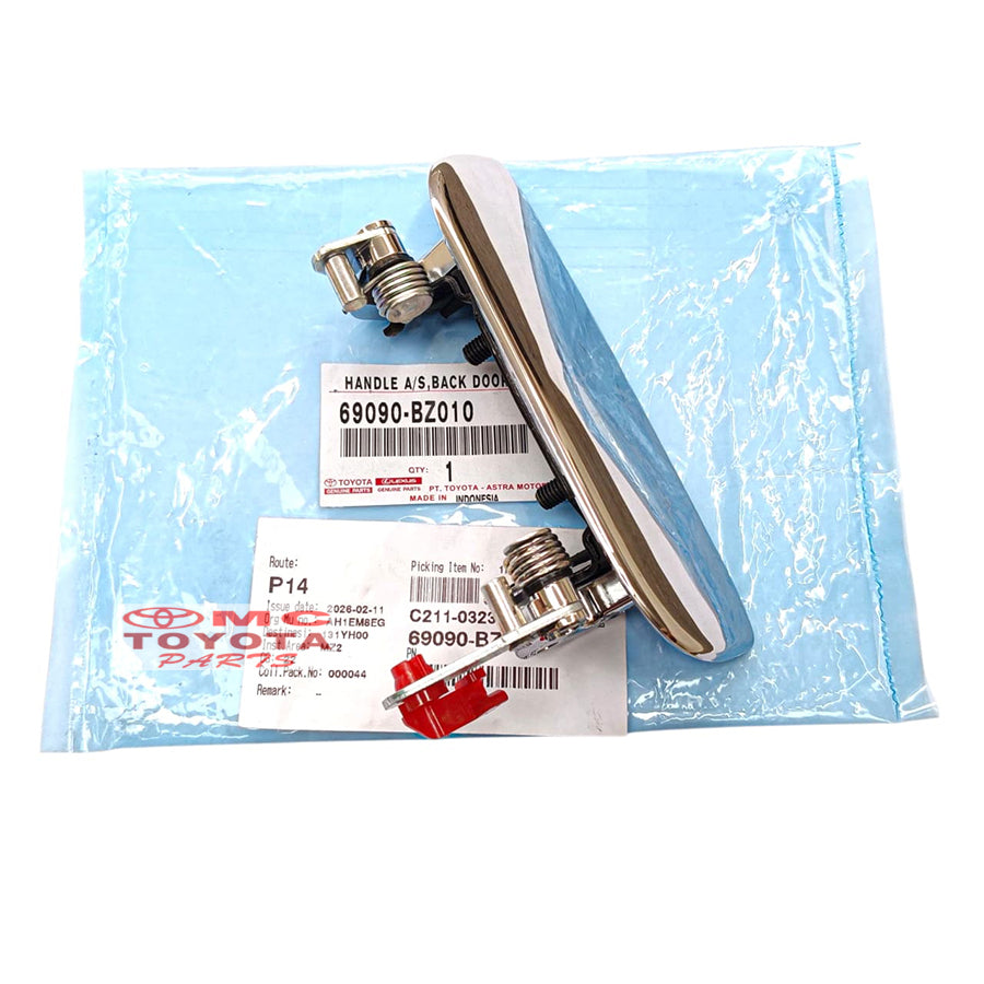 Handle Pintu Bagasi Belakang Rush Terios 2006-2017 Chrome Original 69090-BZ010 Handel Hendel Handle Bagasi Pintu Belakang Tarikan Gagang Pintu Bagasi Belakang
