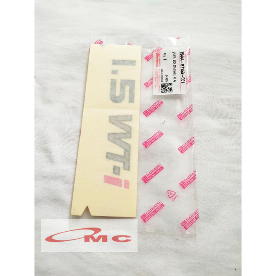 Stiker Sticker Emblem Pintu Belakang Bagasi VVTI Grand Max Mini Bus Pick Up Original Daihatsu 75445-BZ090-001