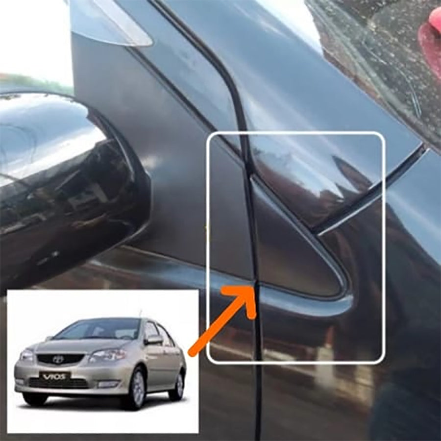 Cover Pilar Segitiga Spion Bagian Luar Sebelah Kanan Vios Old 2002-2007 Gen1 Original Toyota 60117-0D030 Cover Spion Pojok Garnish Tutup Pilar Segitiga Luar Spion Ori