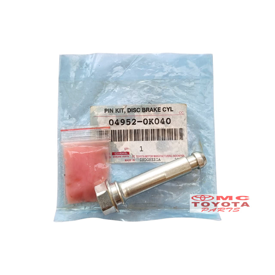 Pin Kit Kaliper Disc Brake Depan Atas Bawah Innova Reborn Original Toyota 04952-0K040 / 04952-0K050 Baut Pen Pin Kaliper Caliper Kampas Rem Cakram Depan Disk Brake Cylinder Silinder Ori