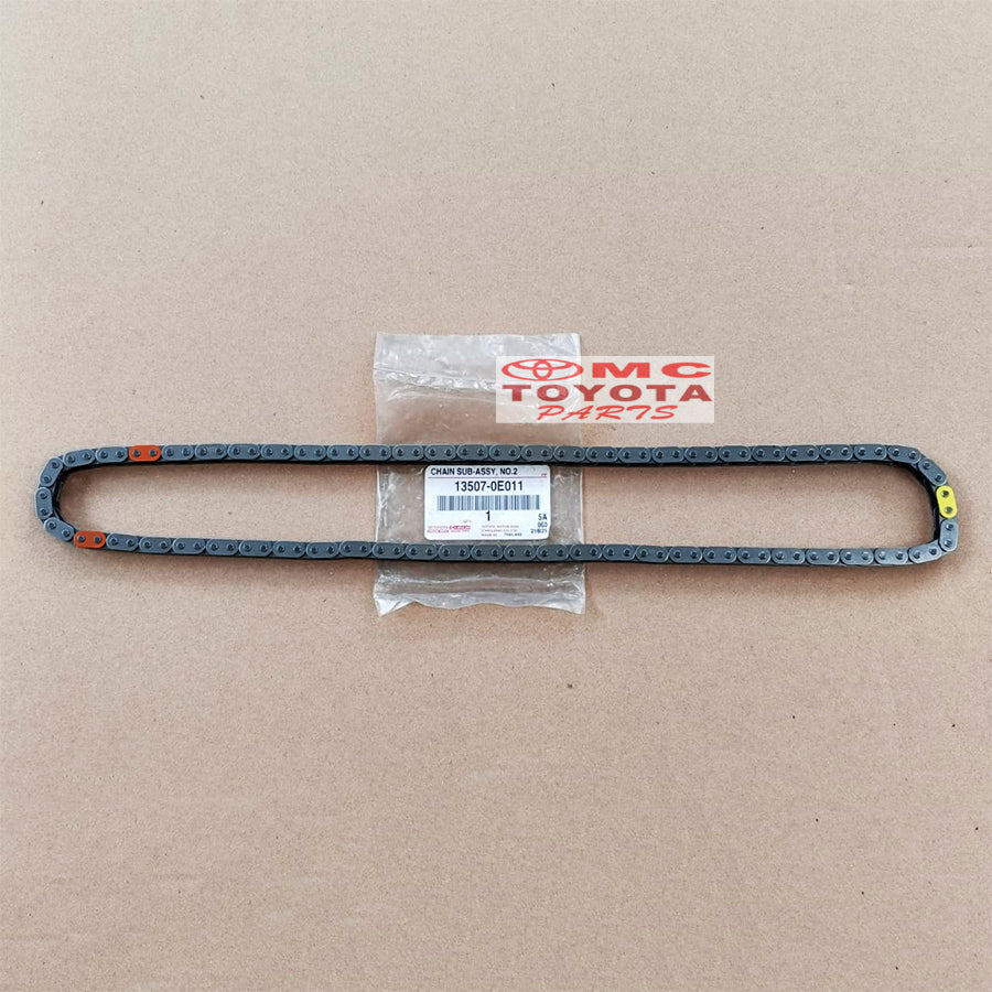 Rantai Keteng Timing Chain Innova Reborn Fortuner VRZ Hilux Revo 2GD Hiace Original Toyota 13507-0E011 Rantai Keteng No 2 Rantai Timing