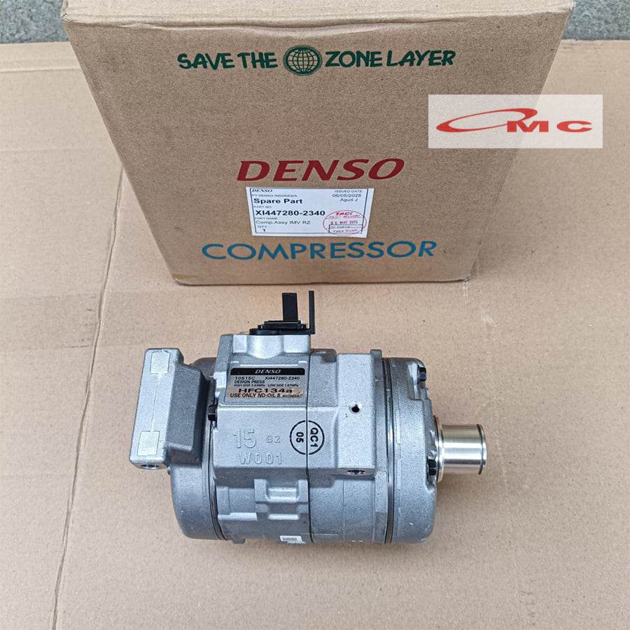 Compressor Kompresor AC Innova Fortuner Bensin Double Blower Original Denso 447280-2340 Kompressor Compresor Compressor Ac Mobil Toyota Kijang Innova Fortuner Lama Asli Ori