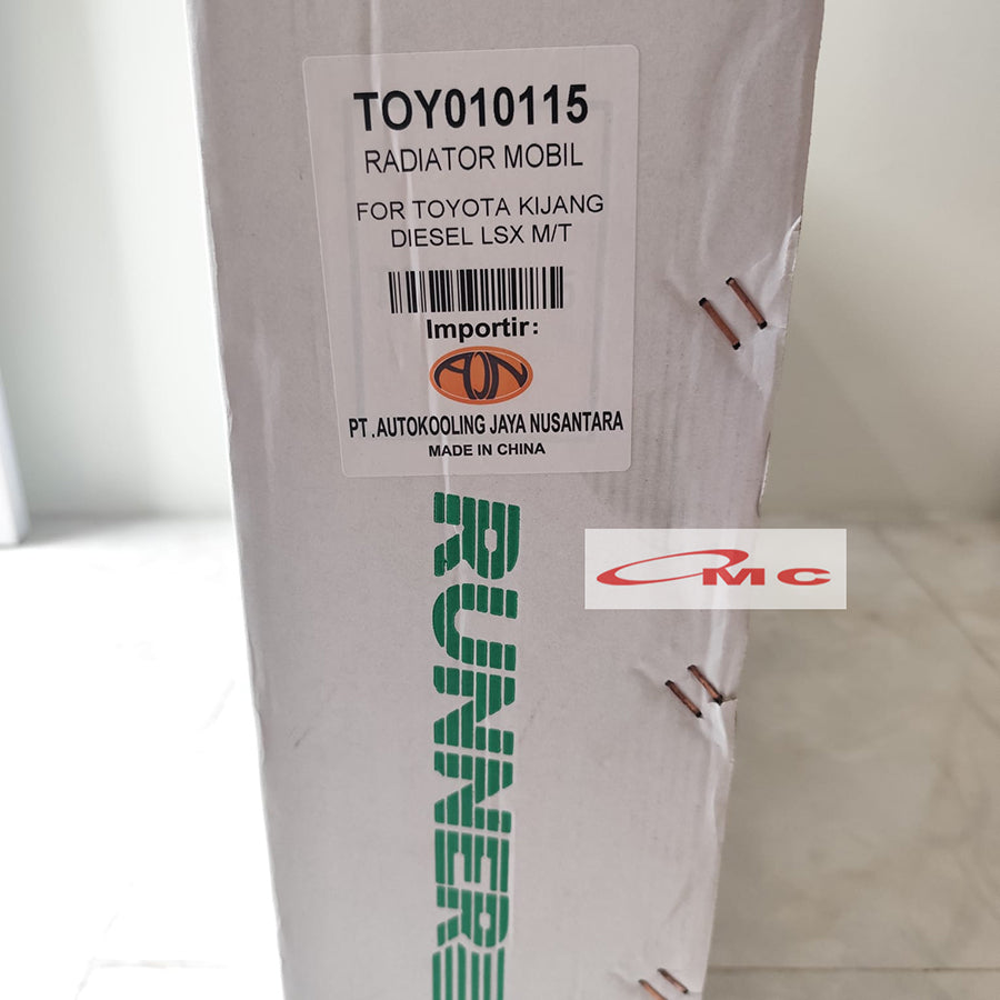 Radiator Assy Full Aluminium RUNNER Kijang Kapsul LSX Manual Diesel TOY010115  Radiator 3Ply Almunium Alumunium MT