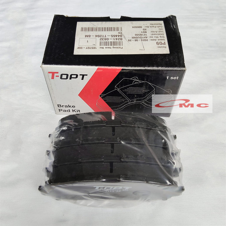 Brake Pad Kampas Rem Yaris Vios Toyota T-OPT 04465-TT204-8M