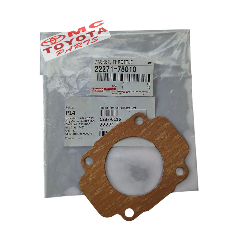 Gasket Throtole Body Paking throtole Body Kijang Original Tuv Qualis Hilux Hiace Van Comuter 22271-75010