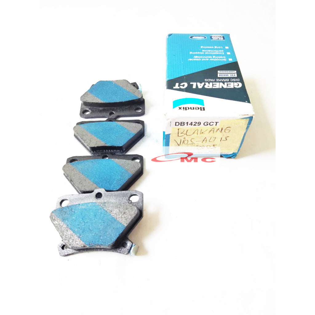 Kampas Rem Belakang Vios Corolla Altis Asli ORI Original BENDIX Brake Pad DB-1429-GCT