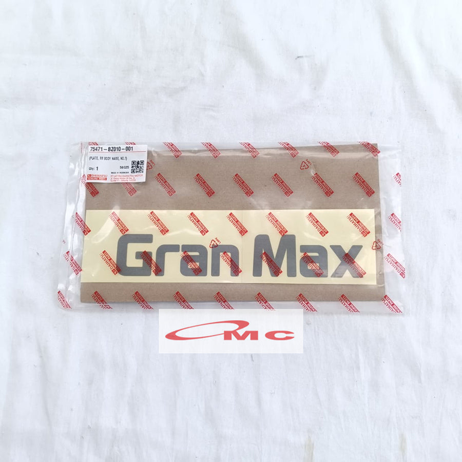Stiker Pintu Belakang Bagasi Gran Max Daihatsu 75471-BZ010-001 Sticker Grandmax