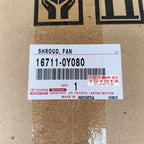 Shroud Fan Radiator + Tabung Air Radiator Toyota Etios Valco Original 16711-0Y080 Shrud Rangka Rumah Kipas Radiator Shroud Fan Radiator Cover Radiator Dudukan Motor Fan Tedengan Dinamo Kipas