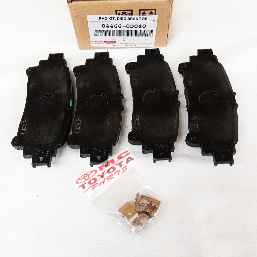 Brake Pad Kampas Rem Belakang Toyota Sienta Original 04466-0D040